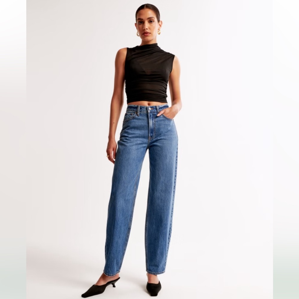 NWT Abercrombie & Fitch Women's High Rise Taper Curve Love size 25